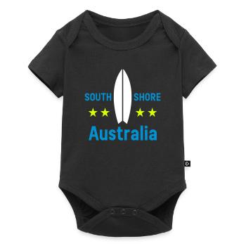 South shore, Australie (planche de surf, étoiles) - Body à manches courtes Premium Bébé - noir - Devant