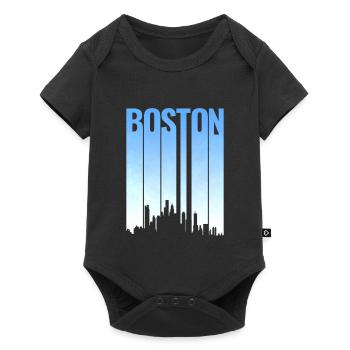 Boston Skyline Classic T-Shirt - Baby Premium short-sleeve bodysuit - black - Front
