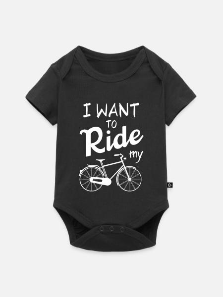Radsport, Radsportfan, Radfahrer - Baby Premium Kurzarmbody - Schwarz