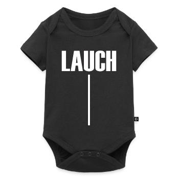Lauch - minimalistisches Design T-Shirt - Baby Premium Kurzarmbody - Schwarz - Vorne