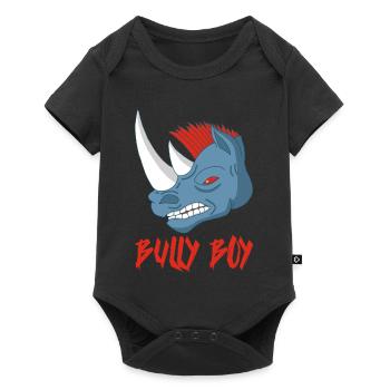Rhinoceros head - Baby Premium short-sleeve bodysuit - black - Front