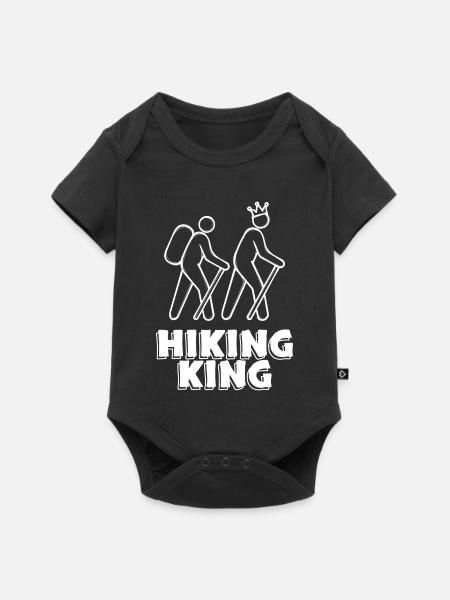 Wandern Wanderung Klettersteig Statement Wanderer - Baby Premium Kurzarmbody - Schwarz