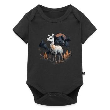 Alpaga Lama LLama - Body à manches courtes Premium Bébé - noir - Devant