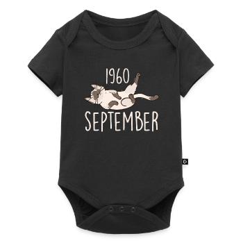 Légende Septembre 1960 Anniversaire Cadeau 1960 - Body à manches courtes Premium Bébé - noir - Devant