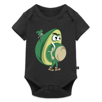 drôle d’avocat randonnée nature forêt icône icône - Body à manches courtes Premium Bébé - noir - Devant