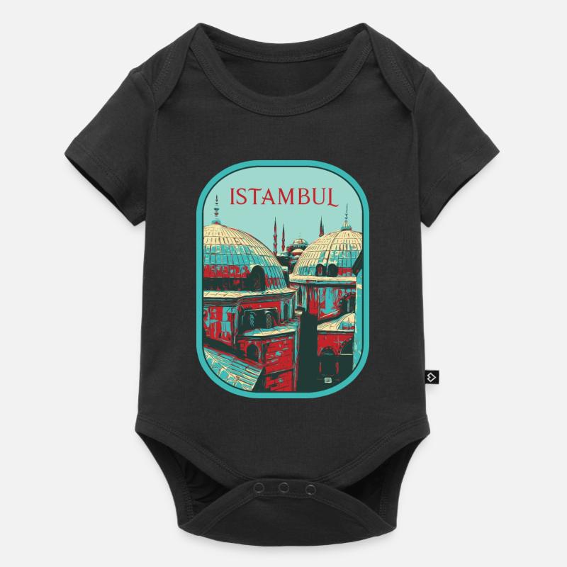Majesté d'Istanbul: Mosquée sublime - Body à manches courtes Premium Bébé - noir