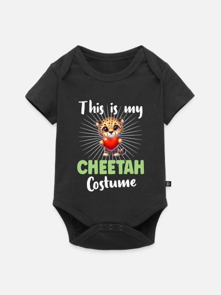 Gepard - Baby Premium Kurzarmbody - Schwarz