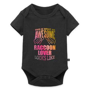 Raton laveur Raton laveur - Body à manches courtes Premium Bébé - noir - Devant