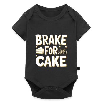 Sweet Bicycle Cake Motivational Design - Baby Premium short-sleeve bodysuit - black - Front