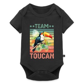 Oiseau Toucan - Body à manches courtes Premium Bébé - noir - Devant