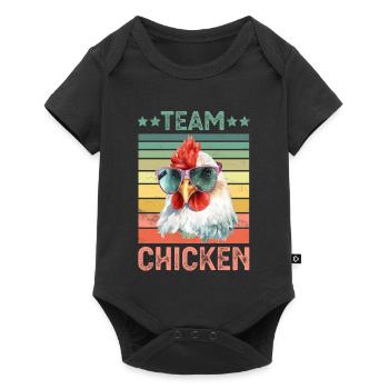 Chicken Chickens - Baby Premium short-sleeve bodysuit - black - Front