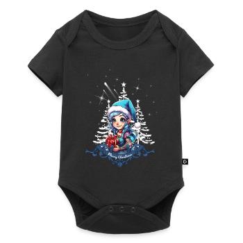 Cheerful Elf - Baby Premium short-sleeve bodysuit - black - Front