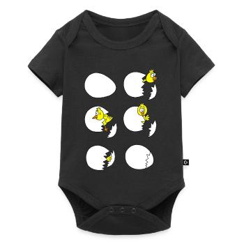 The chick - Baby Premium short-sleeve bodysuit - black - Front