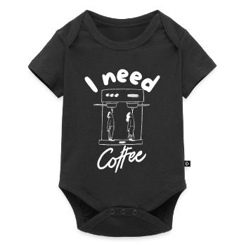 I need coffee - Body à manches courtes Premium Bébé - noir - Devant