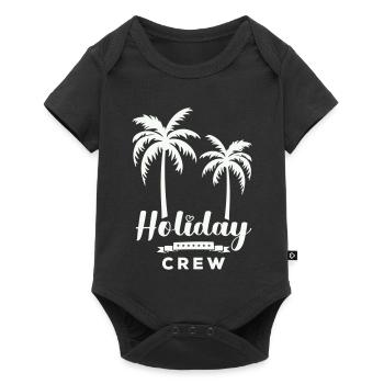 Conception de palmiers pour l'équipe de vacances - Body à manches courtes Premium Bébé - noir - Devant