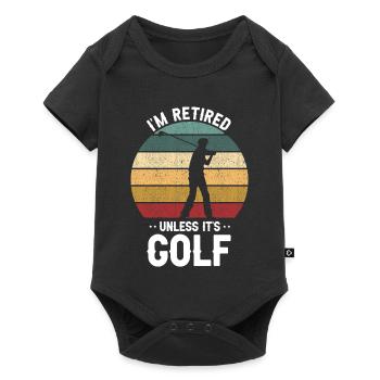 Cool Golf Dad Like Regular Dad But Cooler - Baby Premium Kurzarmbody - Schwarz - Vorne