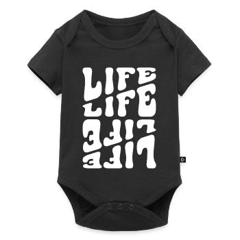 Life like Letters Psychedelic - Baby Premium Kurzarmbody - Schwarz - Vorne