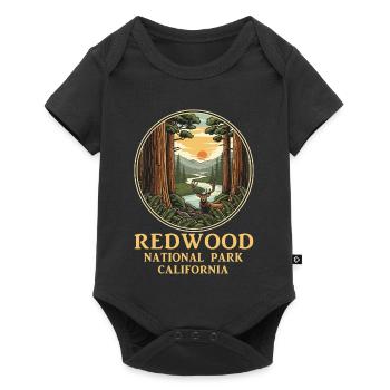 Redwood National Park T-Shirt California Nature - Baby Premium short-sleeve bodysuit - black - Front
