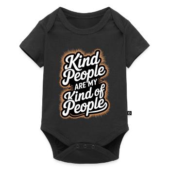 Les gens gentils sont mon genre de personnes - Body à manches courtes Premium Bébé - noir - Devant