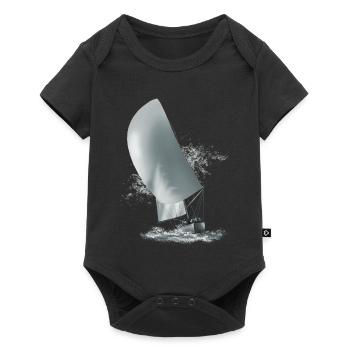 Sailboat - Baby Premium short-sleeve bodysuit - black - Front