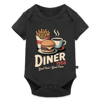 Dinner 1958 - Baby Premium short-sleeve bodysuit - black - Front