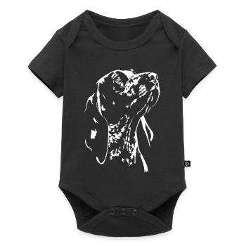 Bracco Italiano Silhouette Chiens de chasse Wilsigns - Body à manches courtes Premium Bébé - noir - Devant