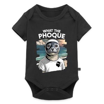 What the Corsican Seal Moor's Head Ajaccio - Baby Premium short-sleeve bodysuit - black - Front