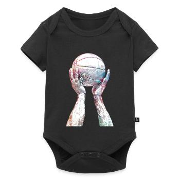Art sportif de basket-ball #basketball - Body à manches courtes Premium Bébé - noir - Devant