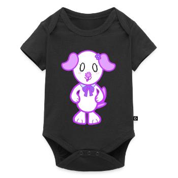 KawaiiDOGGOS - Flora print - Baby Premium short-sleeve bodysuit - black - Front