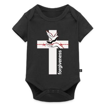 Forgiveness Dove Cross Embrace - Baby Premium short-sleeve bodysuit - black - Front