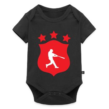 Baseball - Sport - Body à manches courtes Premium Bébé - noir - Devant