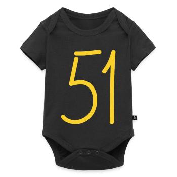 51 - Baby Premium short-sleeve bodysuit - black - Front