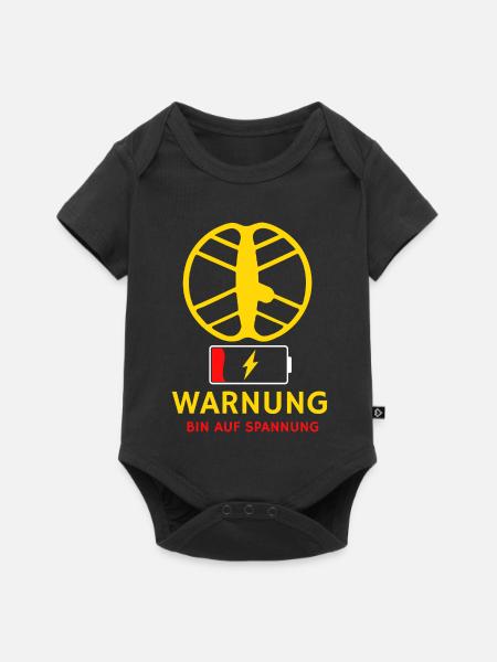 Sondeln_Low_Battery_Warning_T-shirt - Baby Premium Kurzarmbody - Schwarz