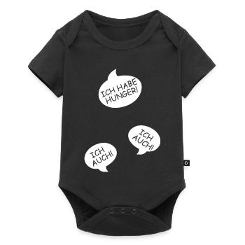 Annonce de la grossesse Maman des triplés Maman - Body à manches courtes Premium Bébé - noir - Devant