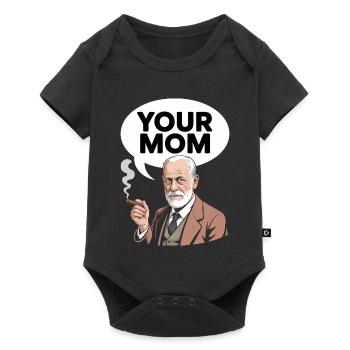 Ta mère - T-shirt drôle de Sigmund Freud - Body à manches courtes Premium Bébé - noir - Devant