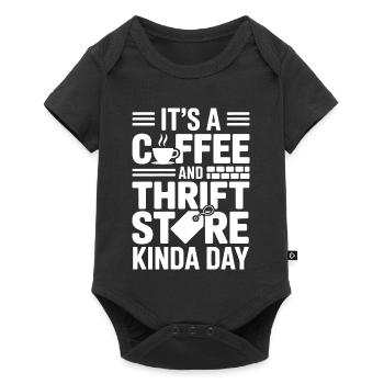 Coffee Thrift Store Day - Baby Premium short-sleeve bodysuit - black - Front