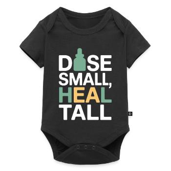 Certified Clinical Micro-Dose Specialist Apparel  - Baby Premium short-sleeve bodysuit - black - Front
