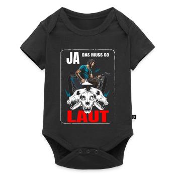 Ja das muss so Laut - Body à manches courtes Premium Bébé - noir - Devant