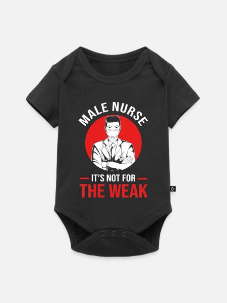 Krankenpfleger Krankenhaus Pfleger Geschenk - Baby Premium Kurzarmbody - Schwarz