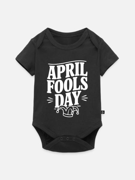 Aprilscherz - Baby Premium Kurzarmbody - Schwarz