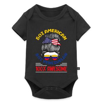 Venezuela Flag Pride & Home Venezuela - Baby Premium short-sleeve bodysuit - black - Front