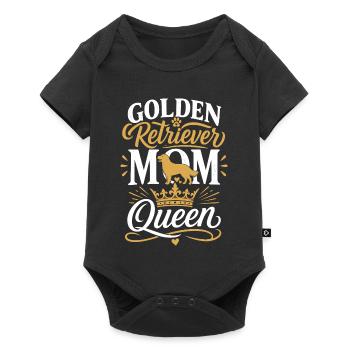 Reine maman Golden Retriever - Body à manches courtes Premium Bébé - noir - Devant