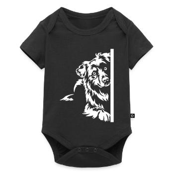 Australian Shepherd "Black Edition" - Baby Premium short-sleeve bodysuit - black - Front