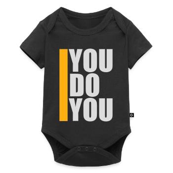 Tu fais ton drôle Confiance en toi Logo de la liberté - Body à manches courtes Premium Bébé - noir - Devant