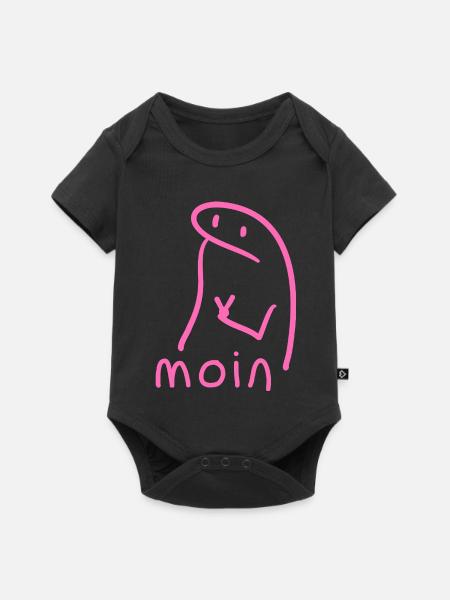 moin - Baby Premium Kurzarmbody - Schwarz
