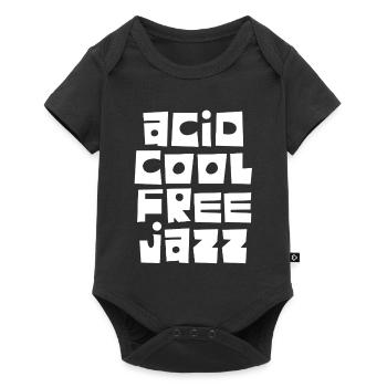 Logo musical Acid Cool Free Jazz - Body à manches courtes Premium Bébé - noir - Devant