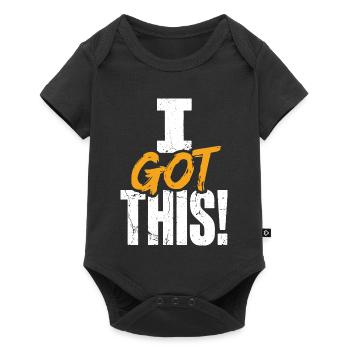 Ich habe diesen kühnen Pinsel bekommen - Baby Premium Kurzarmbody - Schwarz - Vorne