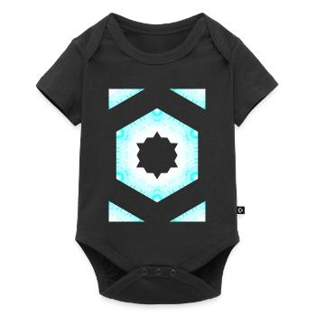Azur Kaleidoscope Star Pattern - Baby Premium short-sleeve bodysuit - black - Front