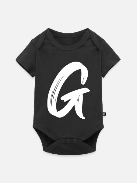 G - Baby Premium Kurzarmbody - Schwarz