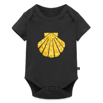 Way of St. James Scallop desing polygon shirt - Baby Premium short-sleeve bodysuit - black - Front